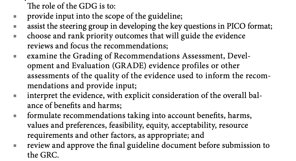 GDG role